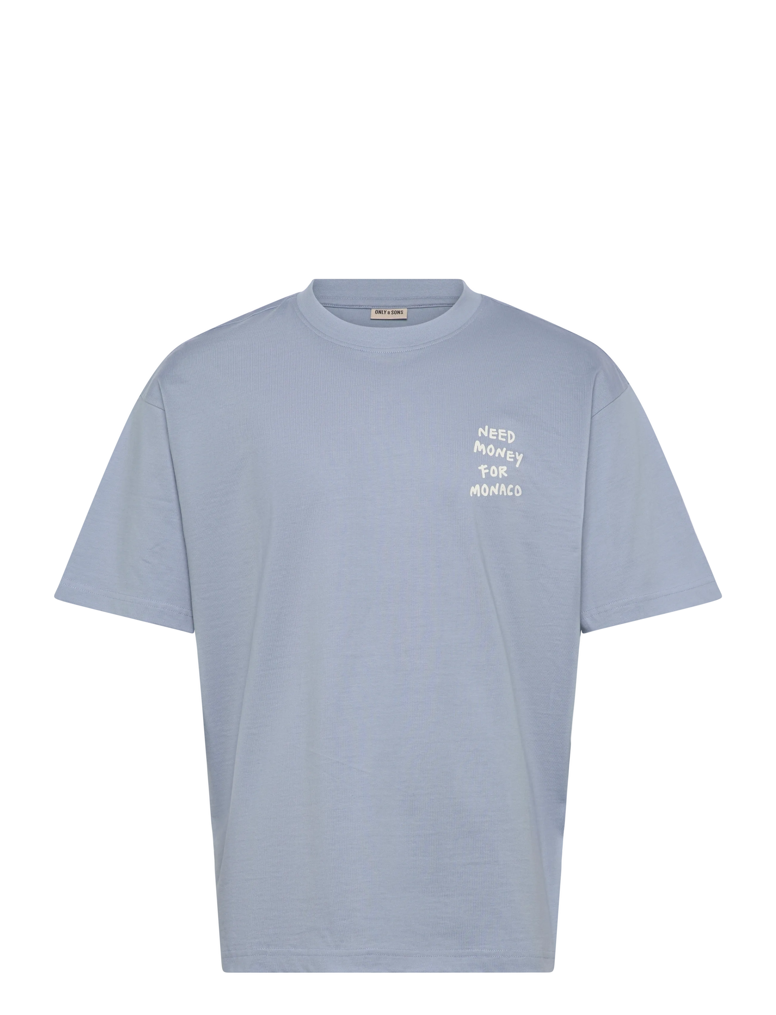 ONLY & SONS ONSMONEY LIFE LOOSE SS TEE - Clothing - DUSTY BLUE / blue
