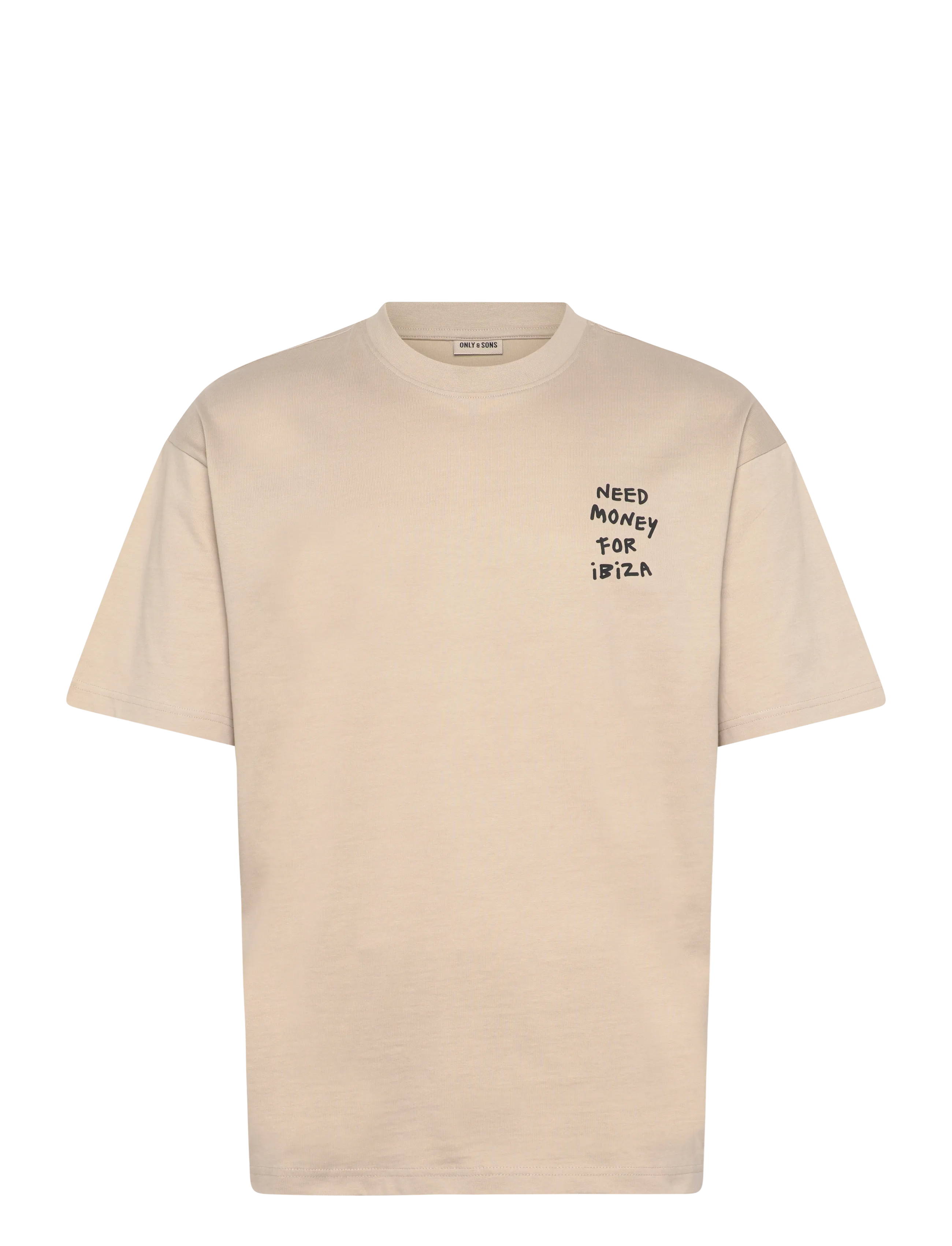 ONLY & SONS Onsmoney Life Loose Ss Tee Beige - XL - Herren