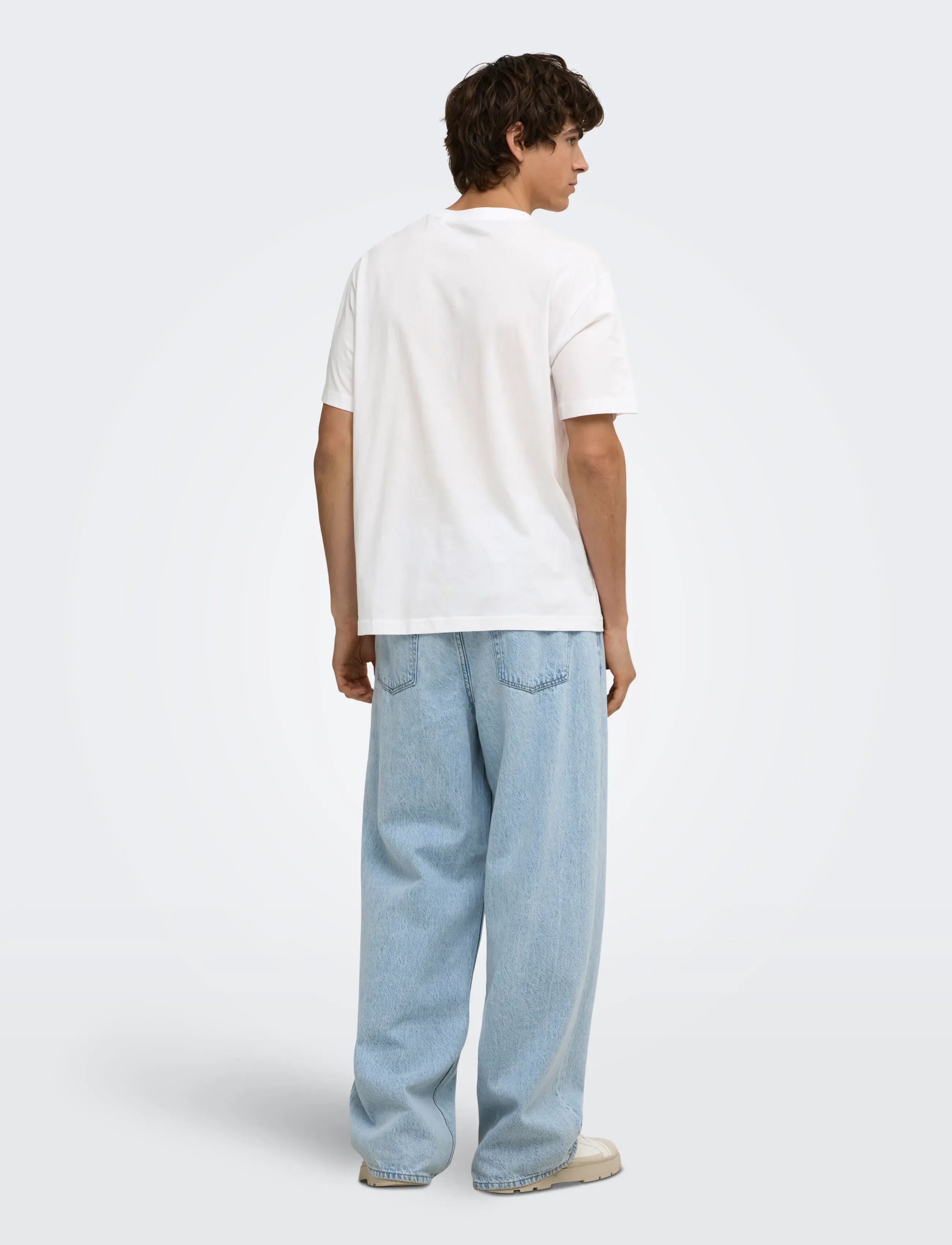 ONLY & SONS - ONSROLLING STONE LIFE RLX SS LIC TEE - kurzärmelige t-shirts - bright white - 3