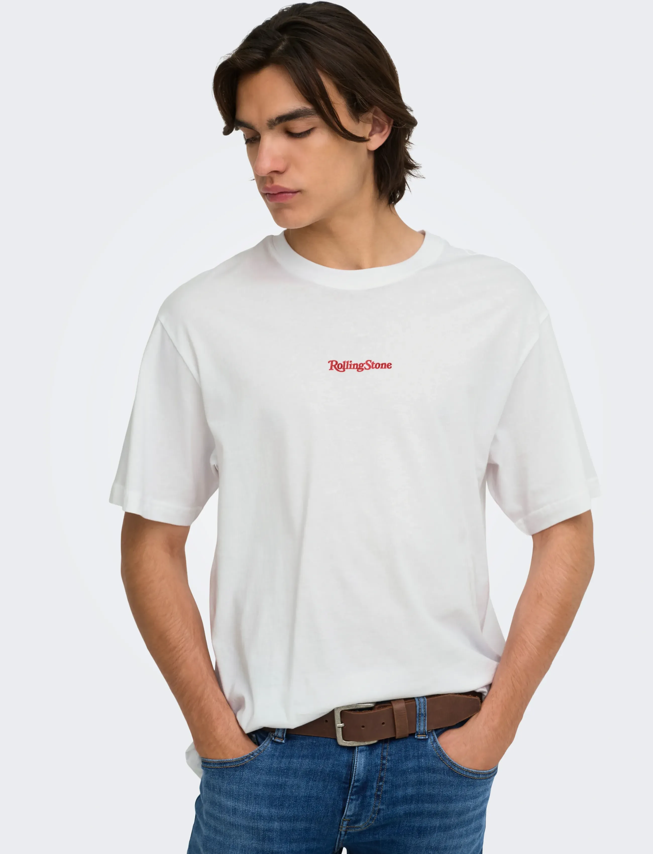 ONLY & SONS Onsrolling Stone Life Rlx Ss Lic Tee t-shirts herr – bild 7