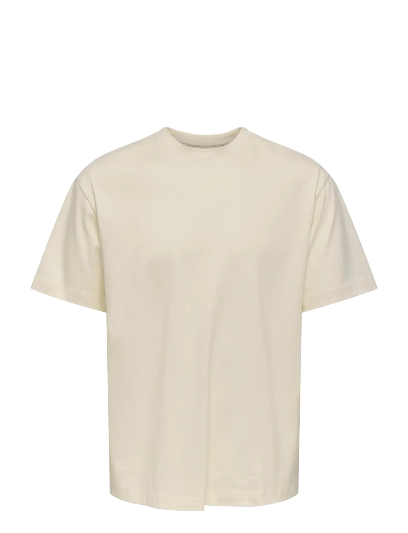 ONLY & SONS ONSWHITE LOTUS LIFE RLX SS LIC TEE - ONLY & SONS - ANTIQUE WHITE / cream