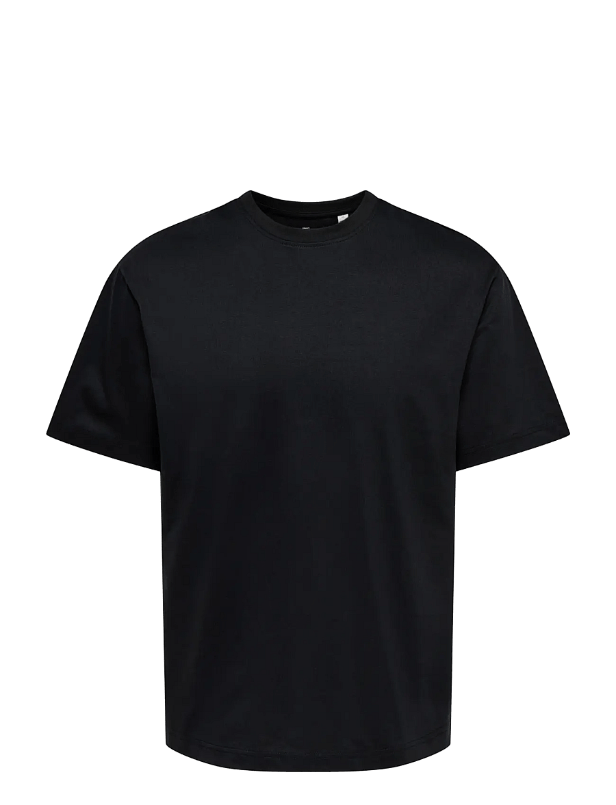 ONLY & SONS - ONSWHITE LOTUS LIFE RLX SS LIC TEE - kurzärmelig - jet black - 0