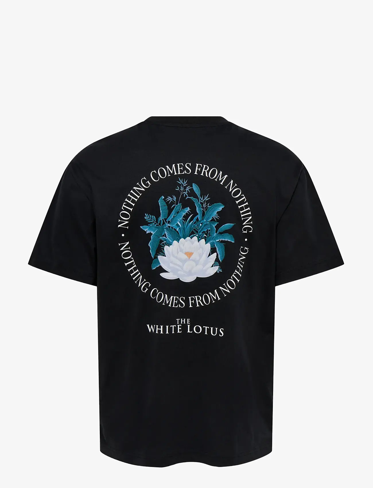 ONLY & SONS - ONSWHITE LOTUS LIFE RLX SS LIC TEE - kortærmede t-shirts - jet black - 1