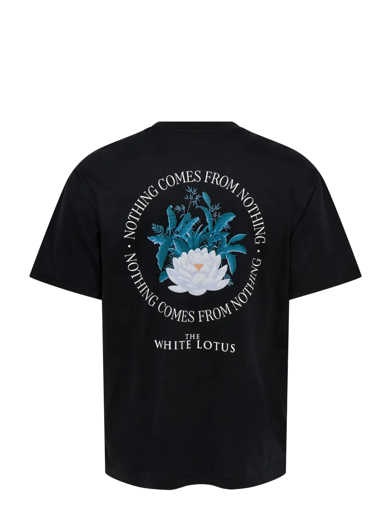 ONLY & SONS - ONSWHITE LOTUS LIFE RLX SS LIC TEE - kortärmade t-shirts - jet black - 1