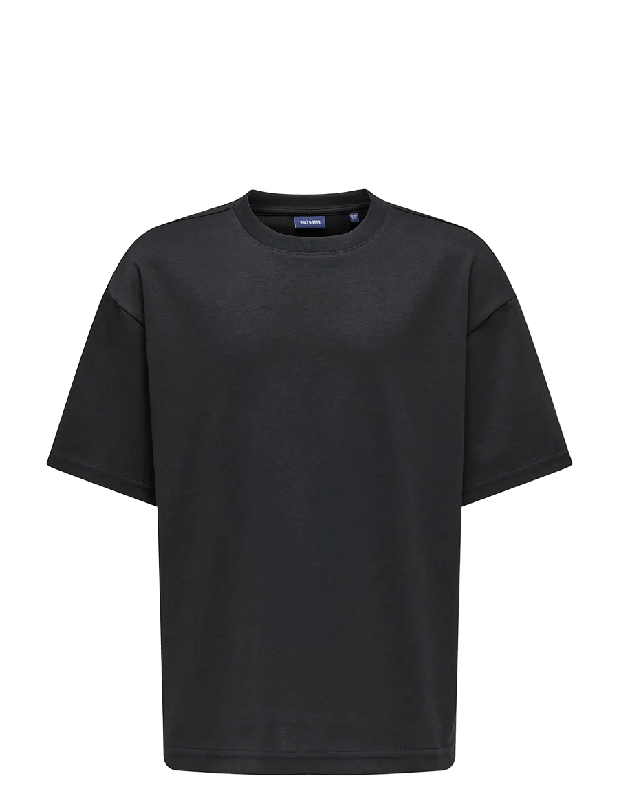 ONLY & SONS - OSJCASPIAN AIRFLEX BOXY SS TEE NOOS - kortærmede t-shirts - black - 1
