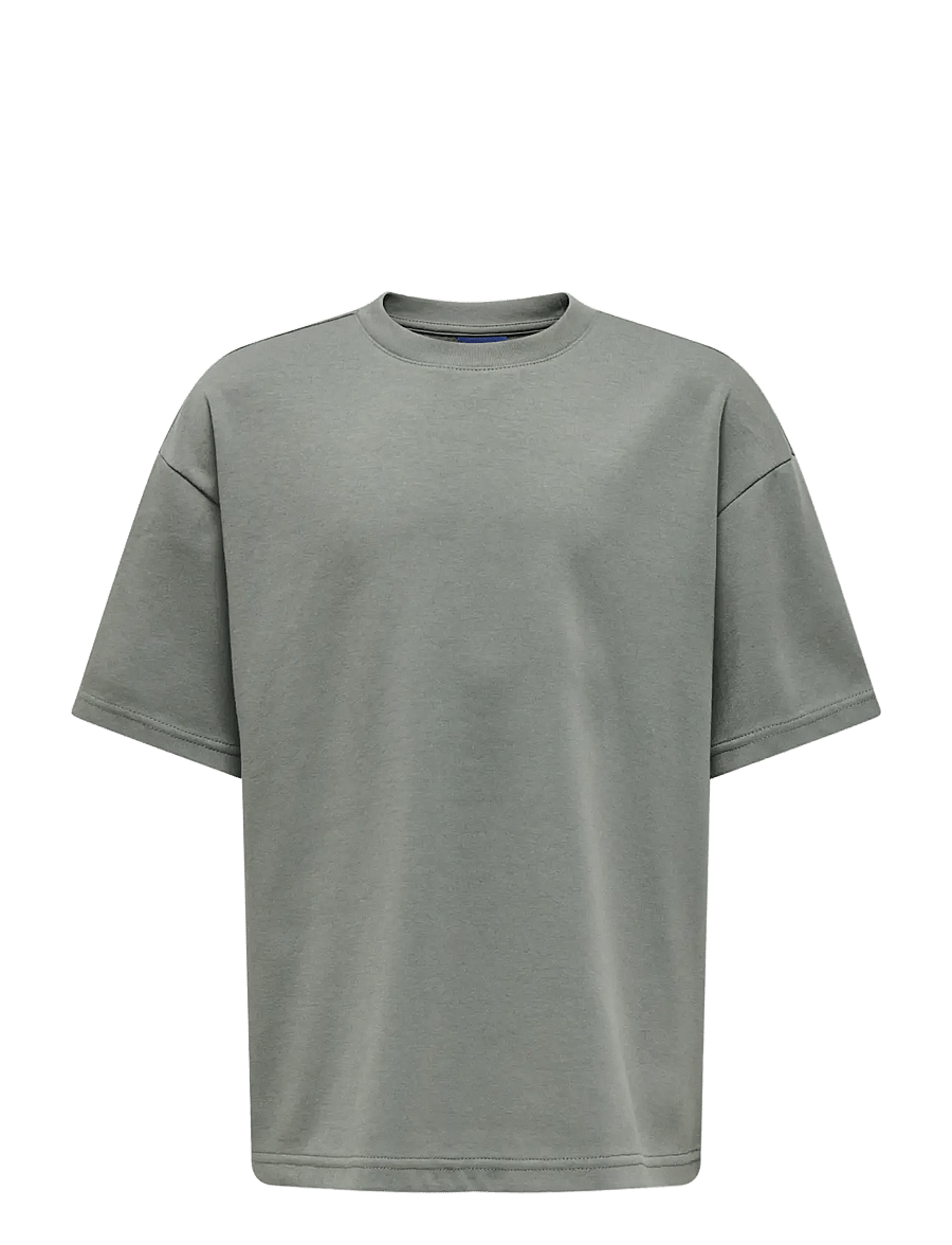 ONLY & SONS - OSJCASPIAN AIRFLEX BOXY SS TEE NOOS - lühikeste varrukatega t-särgid - castor gray - 0