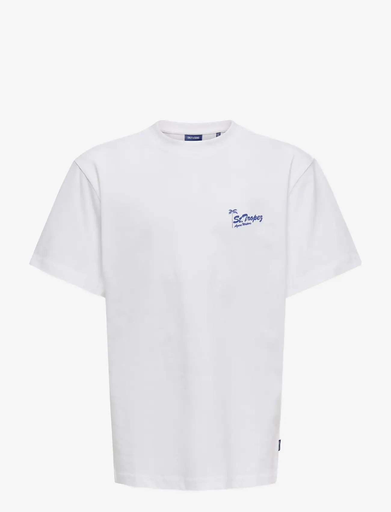 ONLY & SONS - OSJMILO SKETCH LIFE RLX COAST SS JRS - lyhythihaiset t-paidat - bright white - 0