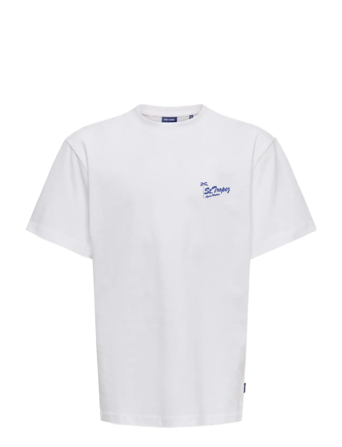 ONLY & SONS OSJMILO SKETCH LIFE RLX COAST SS JRS - Toppar & T-shirts - BRIGHT WHITE / white