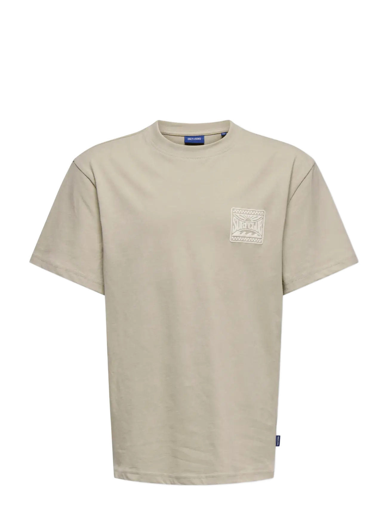 ONLY & SONS OSJMILO SKETCH LIFE RLX COAST SS JRS - Toppar & T-shirts - SILVER LINING / beige