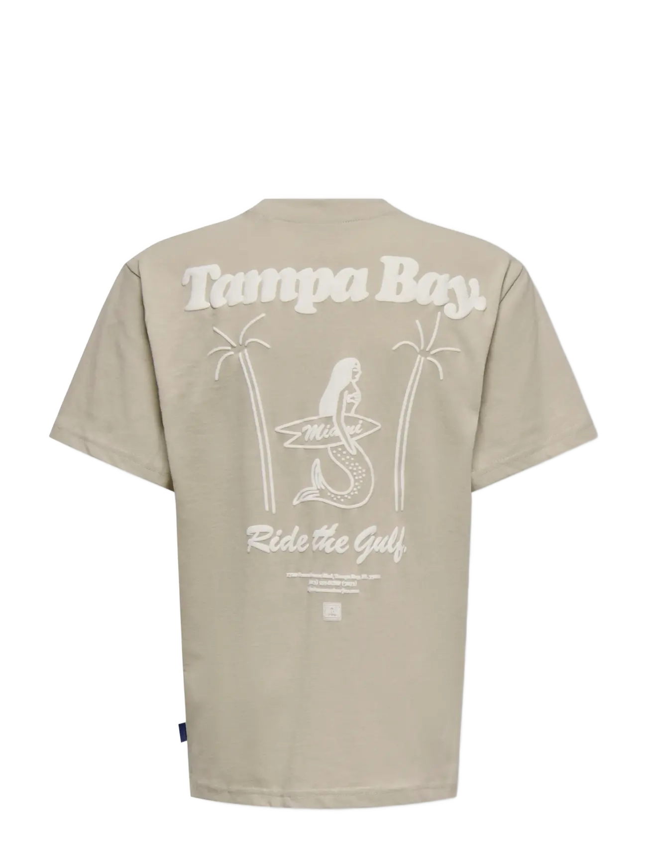 ONLY & SONS - OSJMILO SKETCH LIFE RLX COAST SS JRS - kortærmede t-shirts - silver lining - 1