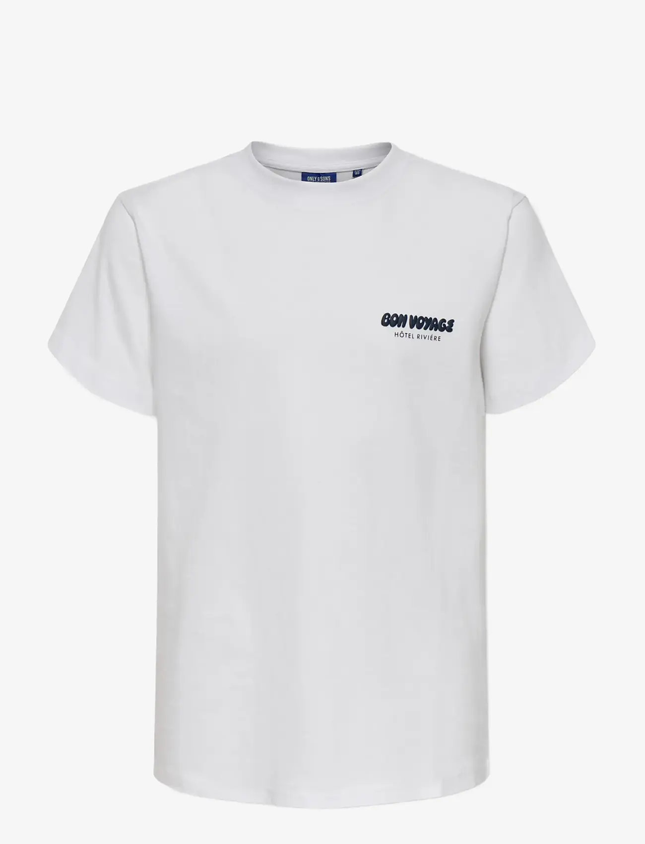 ONLY & SONS - OSJCLEVE REG SS TEE JRS - kortærmede t-shirts - bright white - 0