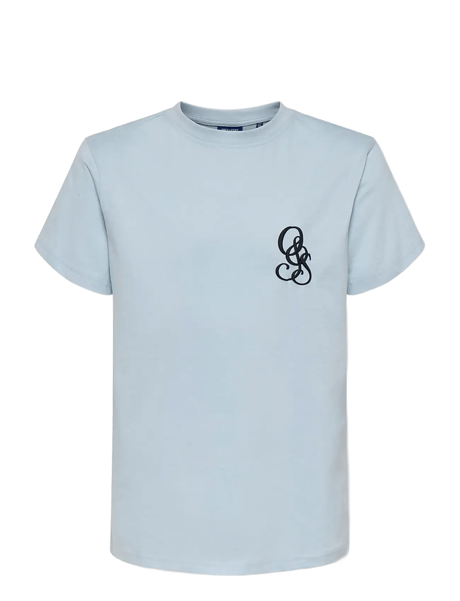 ONLY & SONS - OSJCLEVE REG SS TEE JRS - kortärmade t-shirts - skyway - 1
