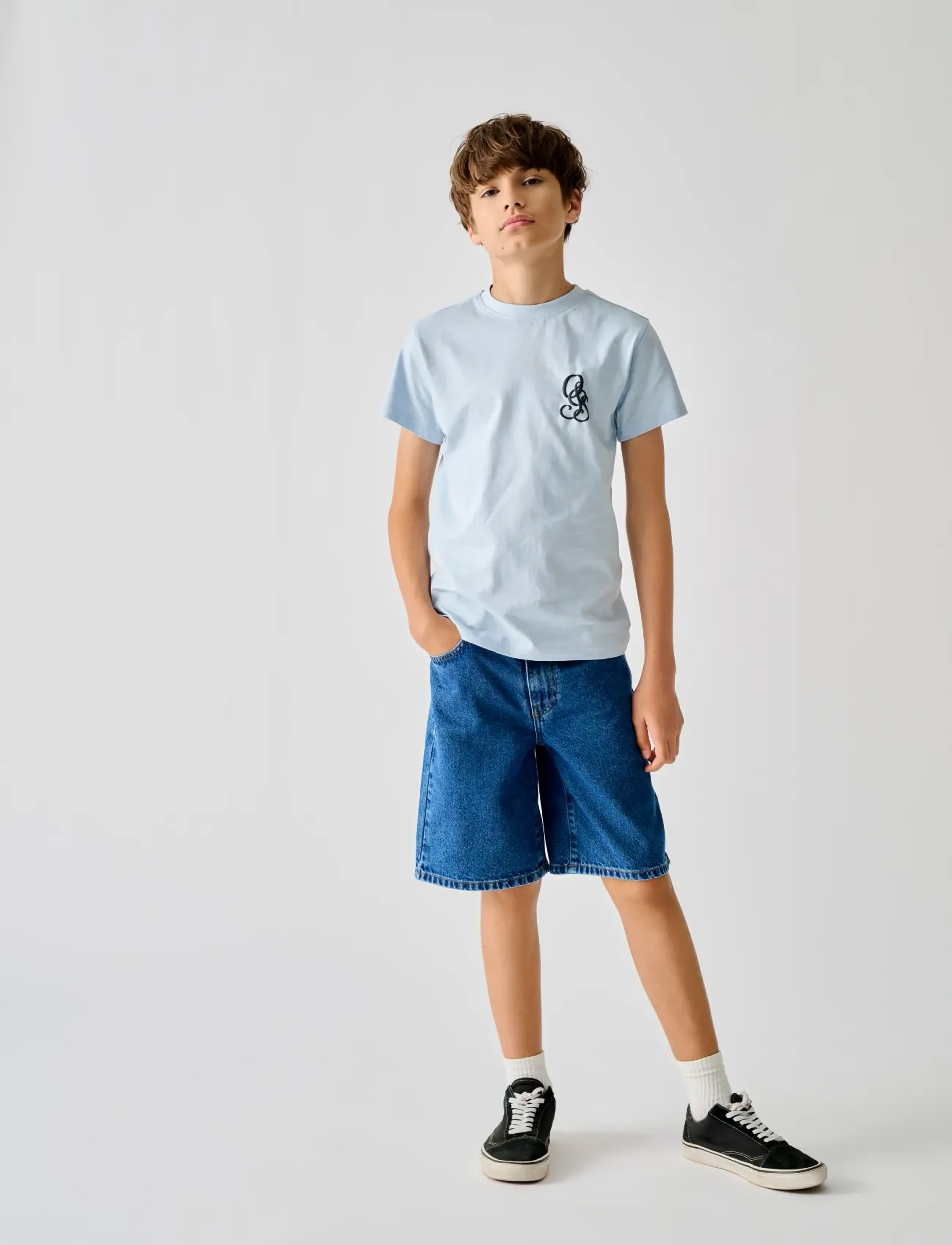 ONLY & SONS OSJCLEVE REG SS TEE JRS - Toppar & T-shirts - SKYWAY / blue