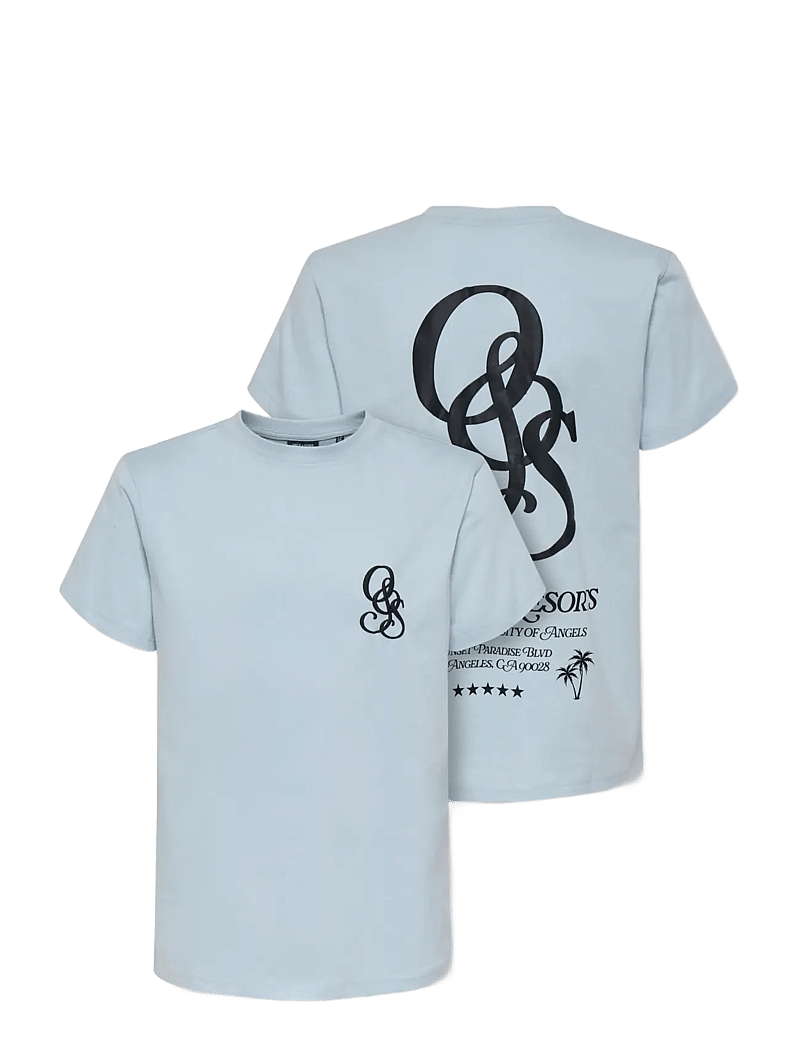 ONLY & SONS - OSJCLEVE REG SS TEE JRS - kurzärmelige - skyway - 3