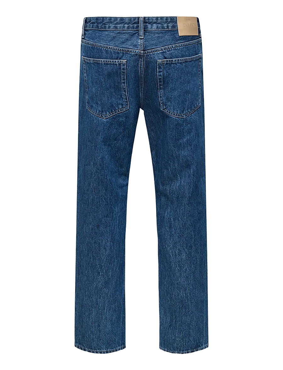 ONLY & SONS - ONSEDGE STRAIGHT MB 8420 AZG DNM - medium blue denim - 2