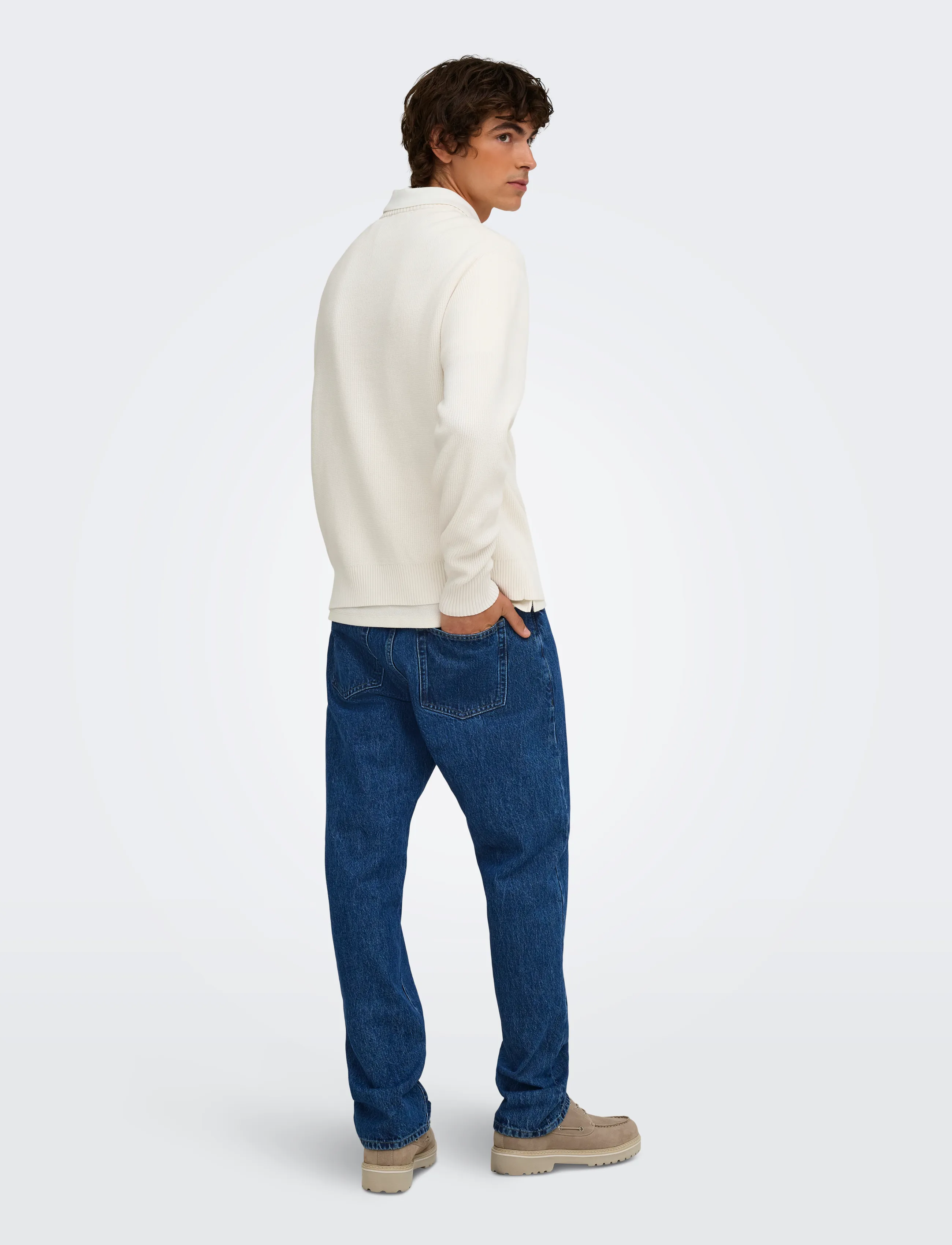 ONLY & SONS - ONSEDGE STRAIGHT MB 8420 AZG DNM - medium blue denim - 3