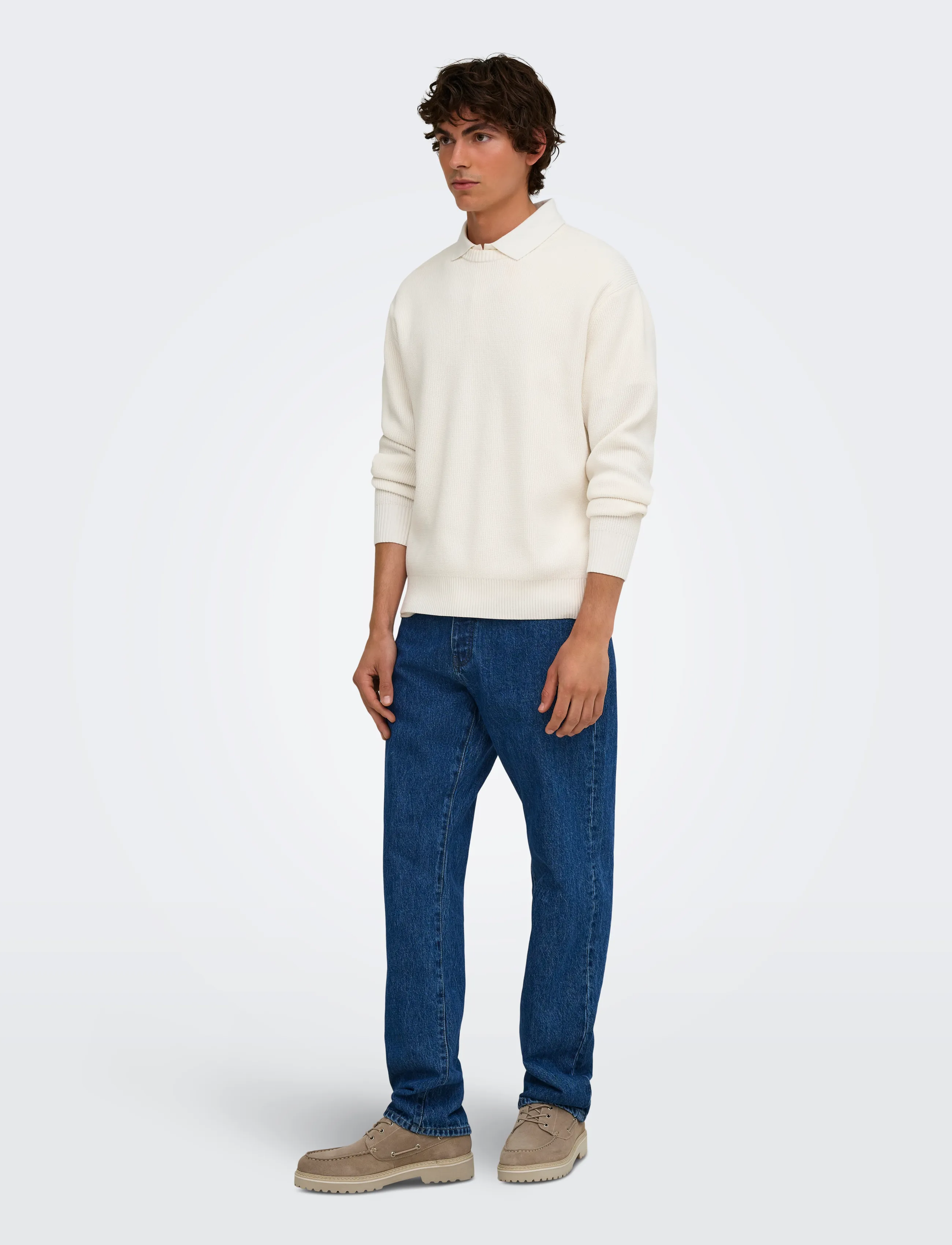 ONLY & SONS - ONSEDGE STRAIGHT MB 8420 AZG DNM - medium blue denim - 4