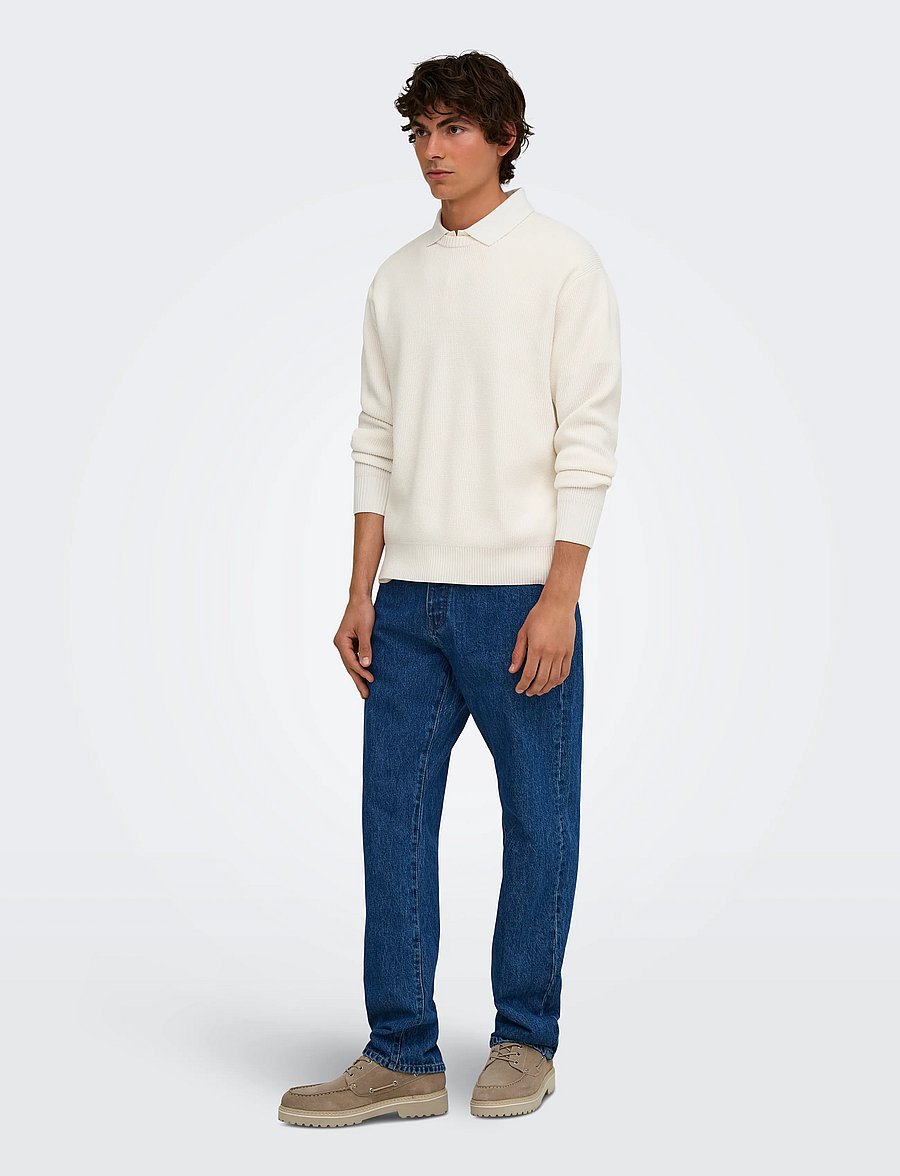 ONLY & SONS - ONSEDGE STRAIGHT MB 8420 AZG DNM - medium blue denim - 4
