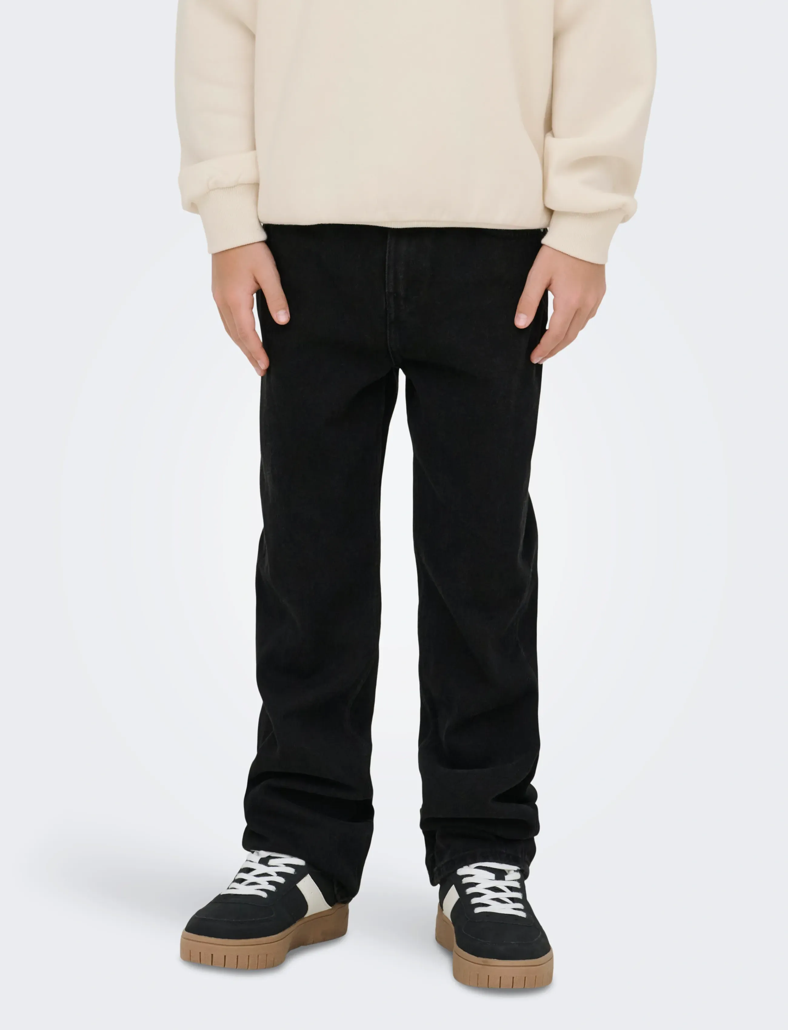 ONLY & SONS OSJEDGE STRAIGHT BOX 8476 PIM DNM ZA - Underdele - WASHED BLACK / black