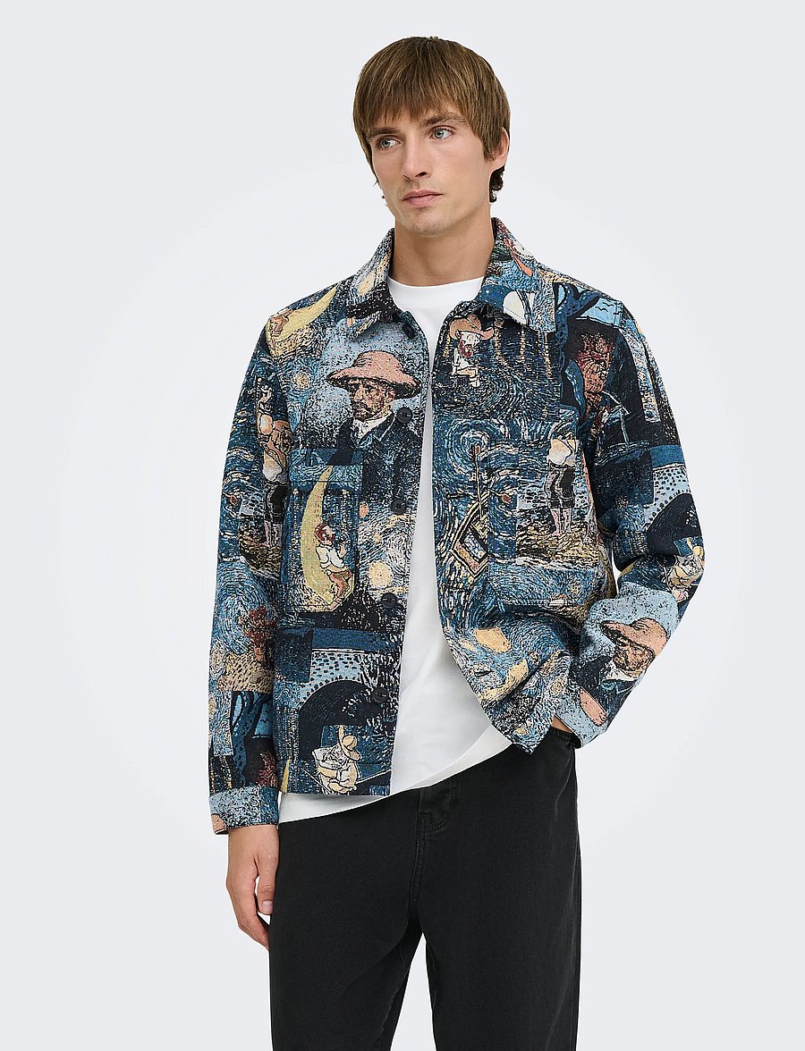 ONLY & SONS - ONSCASSEL JAQ 8535 YFM DNM JACKET - herbstjacken - medium blue denim - 0
