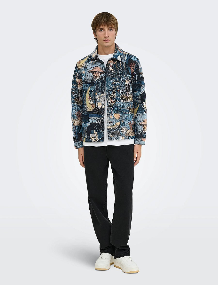 ONLY & SONS - ONSCASSEL JAQ 8535 YFM DNM JACKET - herbstjacken - medium blue denim - 4
