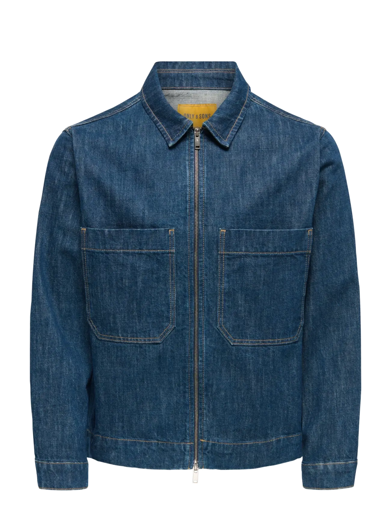 ONLY & SONS - ONSCASSEL DMB RINSE 8541 DOT DNM JACKET - ungefütterte denimjacken - dark blue denim - 1