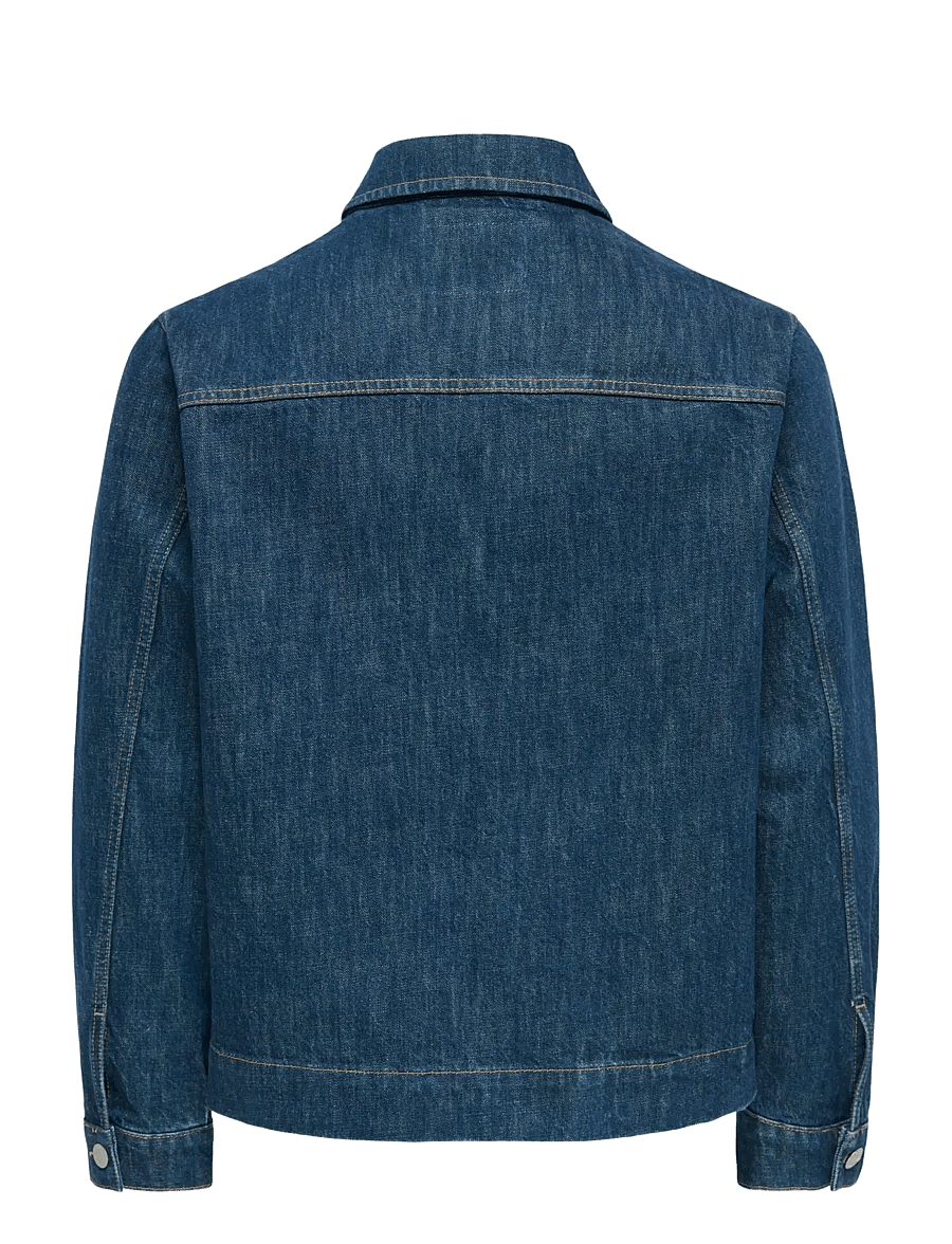 ONLY & SONS - ONSCASSEL DMB RINSE 8541 DOT DNM JACKET - ungefütterte denimjacken - dark blue denim - 2