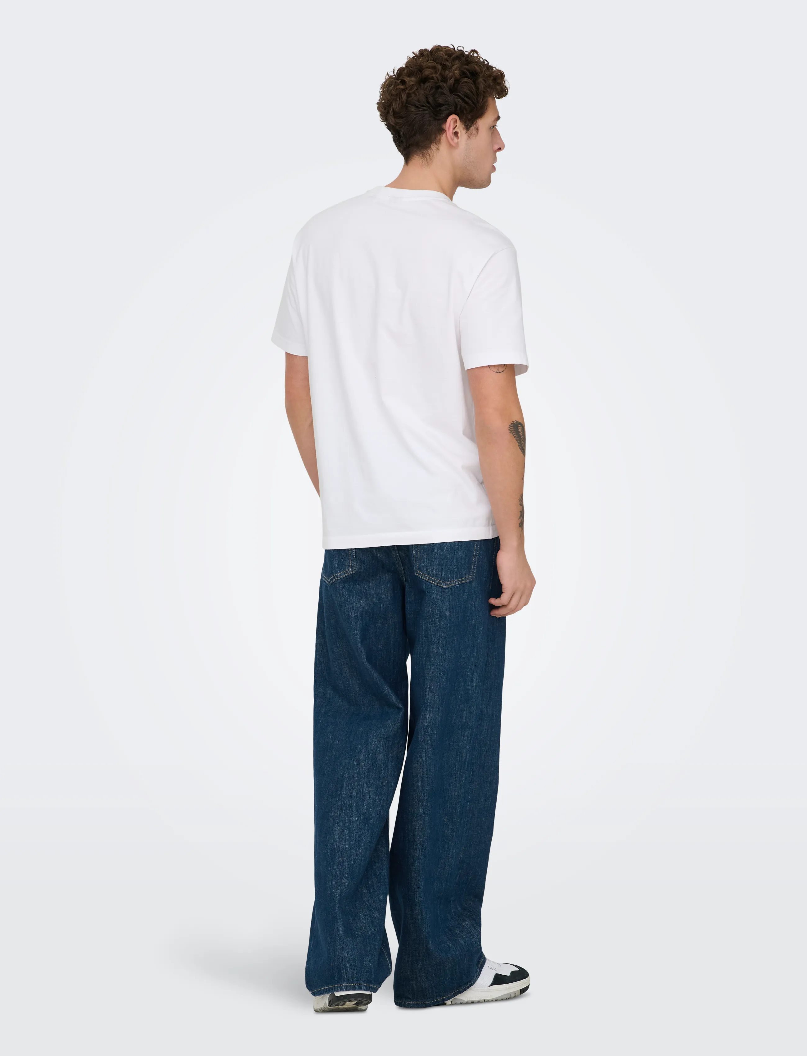 ONLY & SONS - ONSREMI WIDE DMB RINSE 8568 DOT DNM - dark medium blue denim - 3