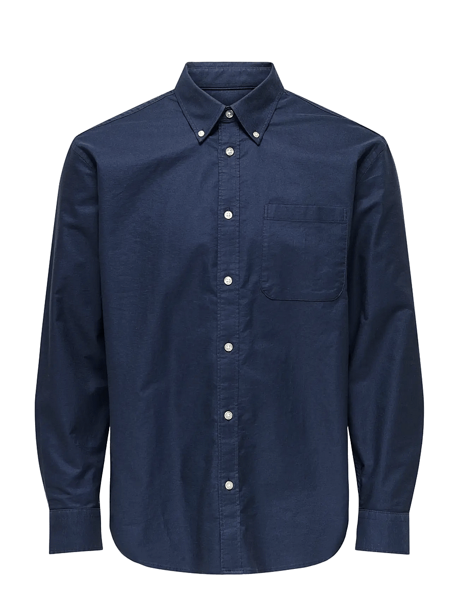 ONLY & SONS - ONSOXFORD LS SHIRT FRML NOOS - oxford skjorter - blue nights - 1