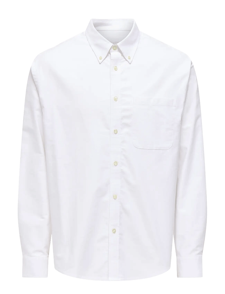 ONLY & SONS - ONSOXFORD LS SHIRT FRML NOOS - oxford-skjortor - bright white - 1
