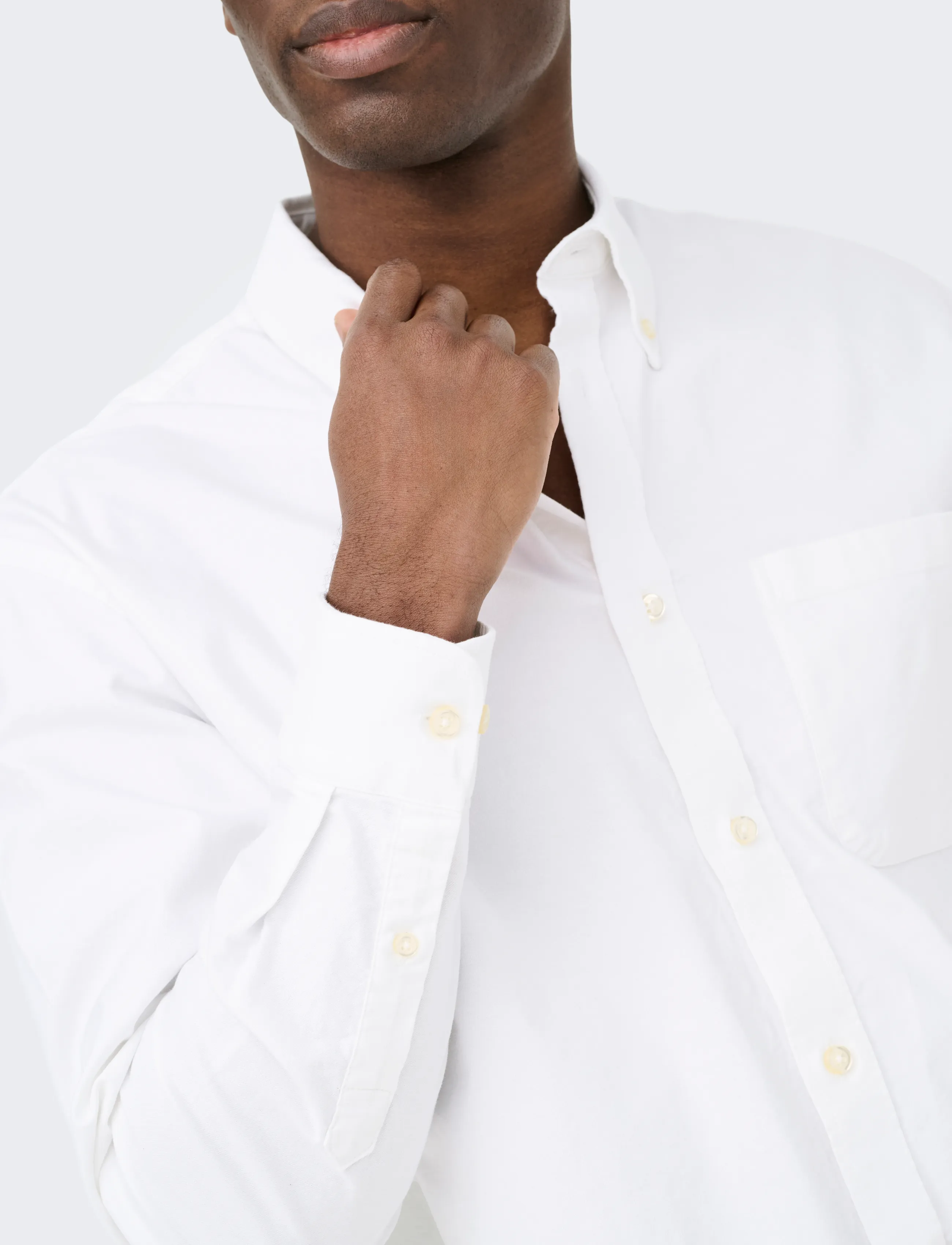 ONLY & SONS - ONSOXFORD LS SHIRT FRML NOOS - oxford shirts - bright white - 5