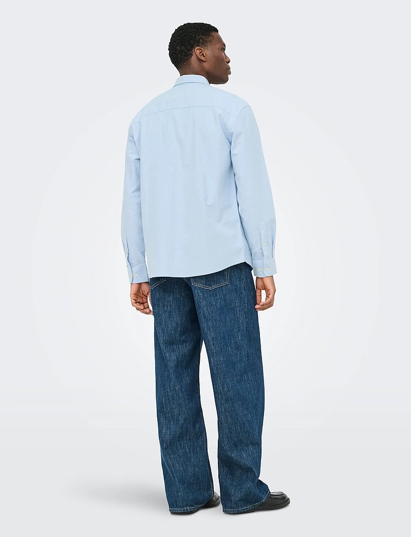 ONLY & SONS - ONSOXFORD LS SHIRT FRML NOOS - oxford skjorter - cashmere blue - 3