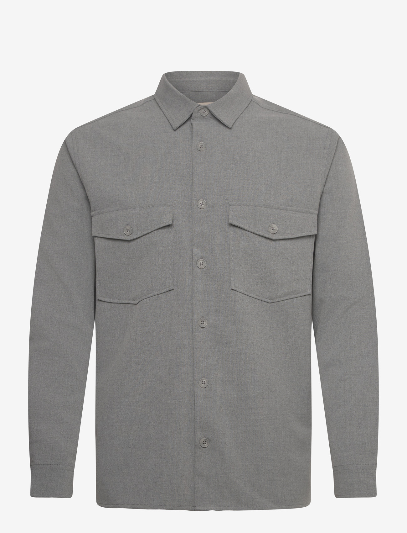 ONLY & SONS - ONSVENUS REG OVERSHIRT NOOS - kollektioner - light grey melange - 0