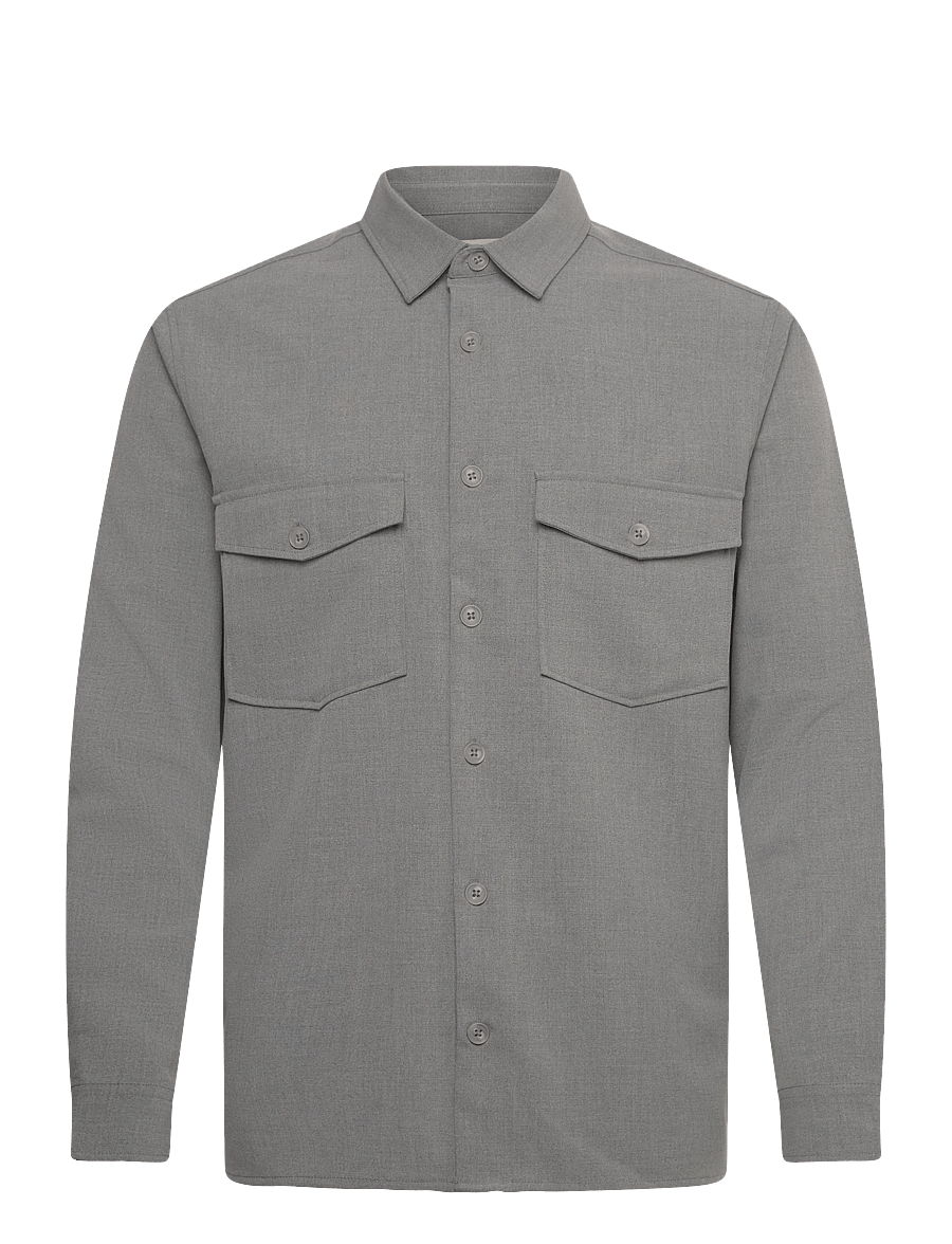ONLY & SONS - ONSVENUS REG OVERSHIRT NOOS - kolekcijos - light grey melange - 0