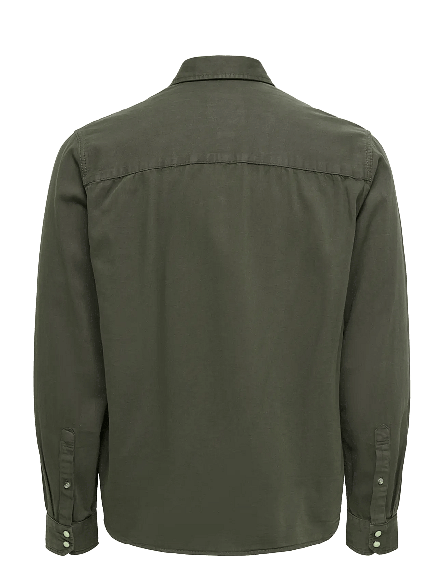 ONLY & SONS - ONSRAY WESTERN REG LS SHIRT NOOS - casual skjorter - beluga - 1