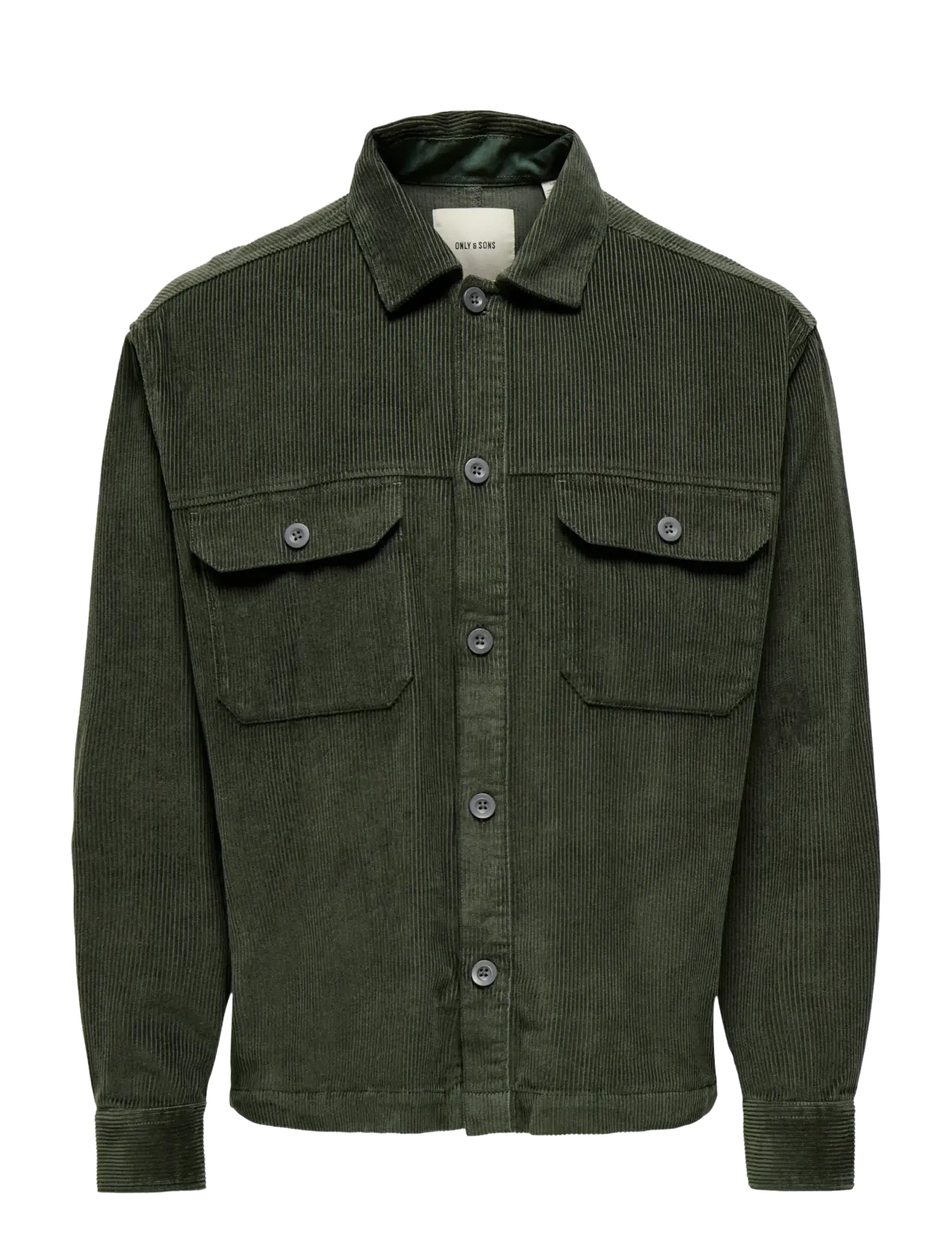 ONLY & SONS - ONSSIMON CORD RLX 017 SHIRT - fløjlsskjorter - beluga - 1