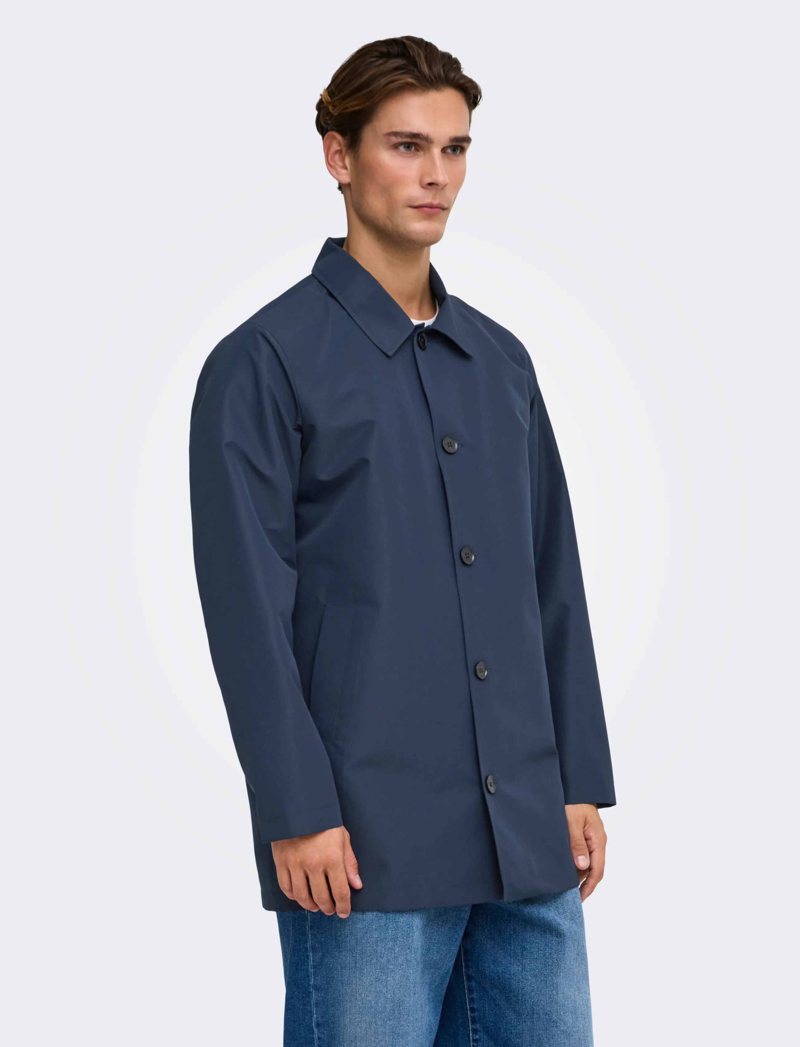 ONLY & SONS ONSHALLE COAT OTW - Jacken & Mäntel - NAVY BLAZER / navy