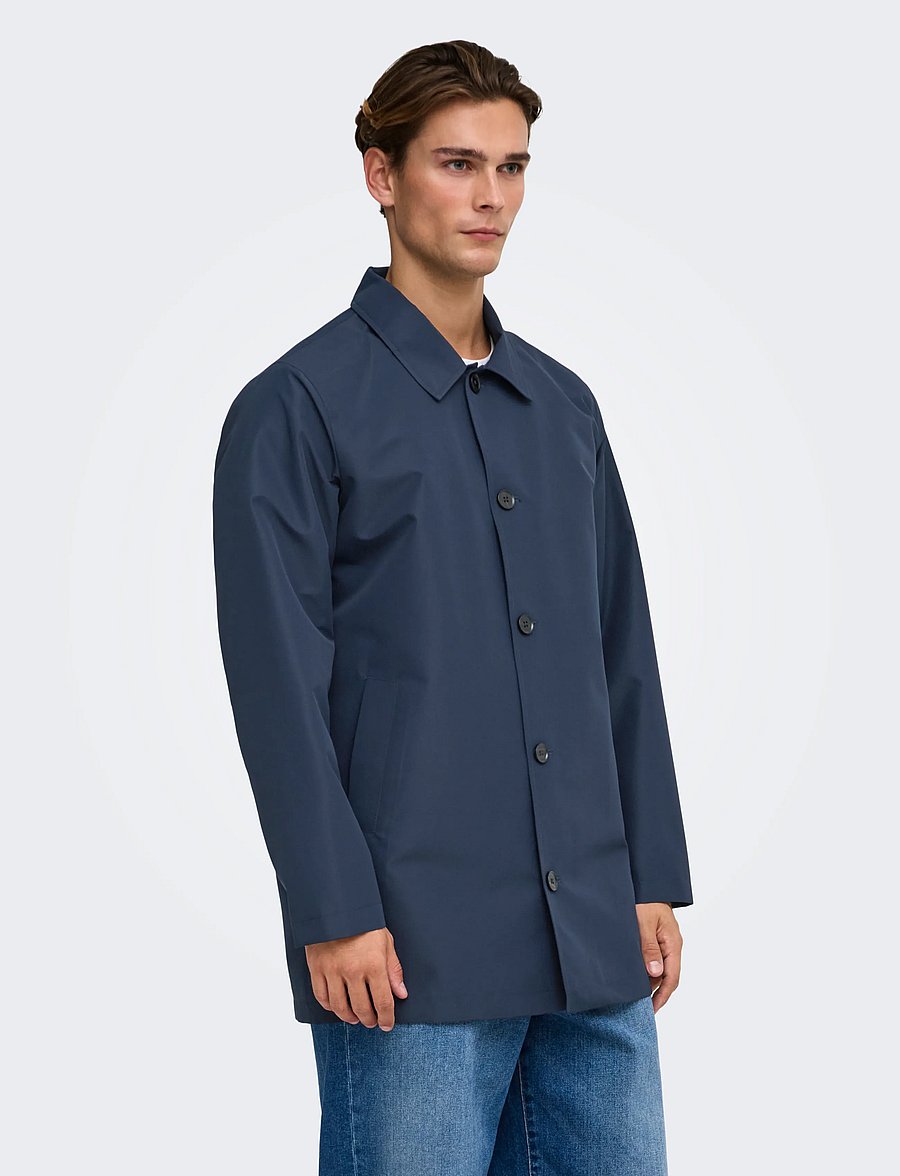 ONLY & SONS - ONSHALLE COAT OTW - navy blazer - 0