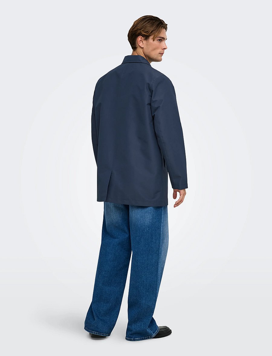 ONLY & SONS - ONSHALLE COAT OTW - navy blazer - 3