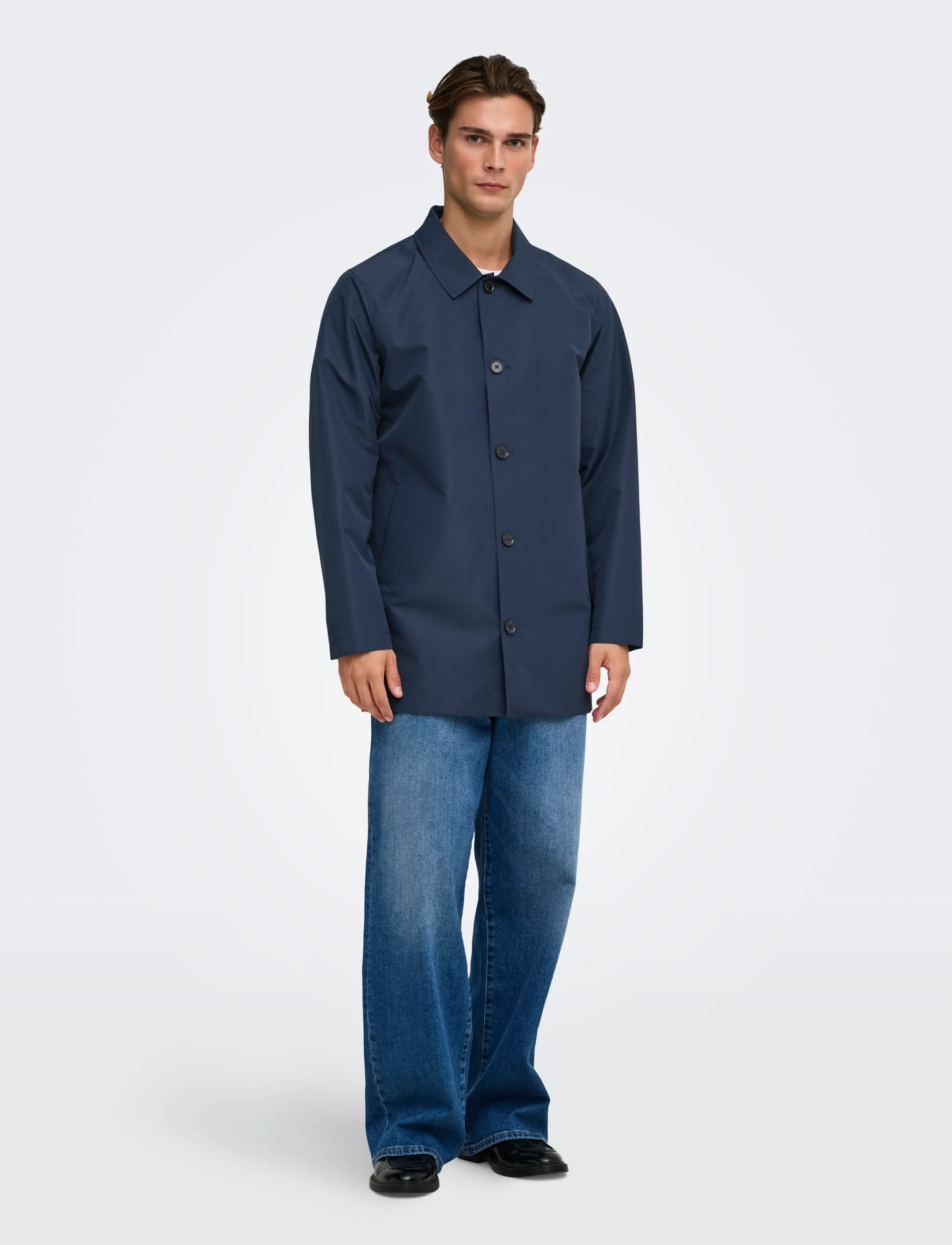 ONLY & SONS - ONSHALLE COAT OTW - navy blazer - 4