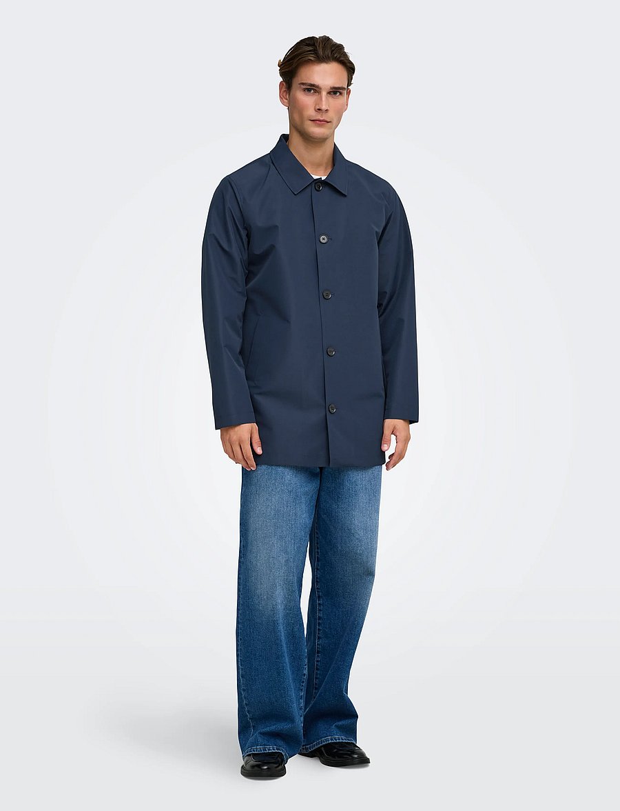 ONLY & SONS - ONSHALLE COAT OTW - navy blazer - 4