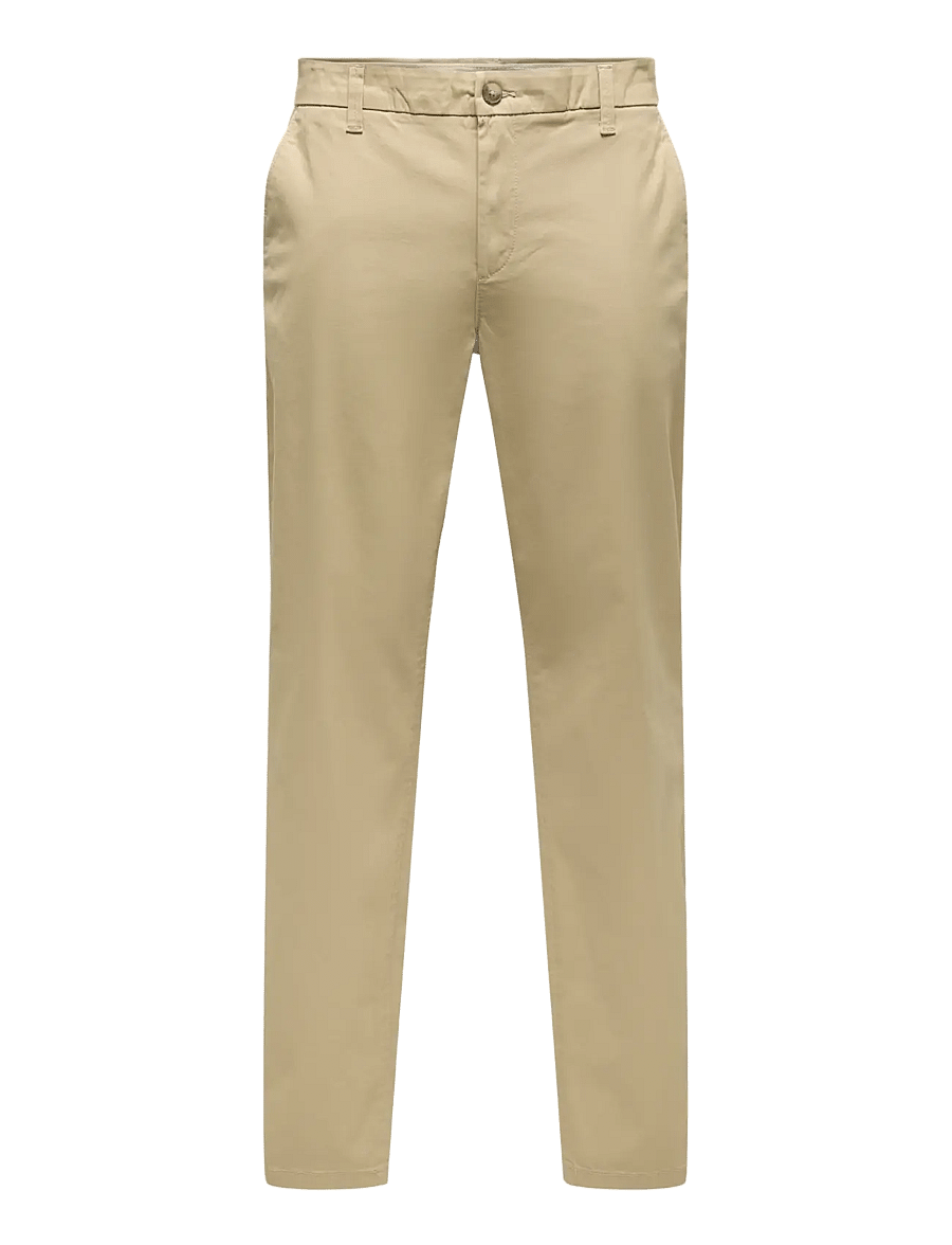 ONLY & SONS - ONSWEFT REG TWILL 0595 CHINO PANT NOOS - freizeithosen - chinchilla - 1