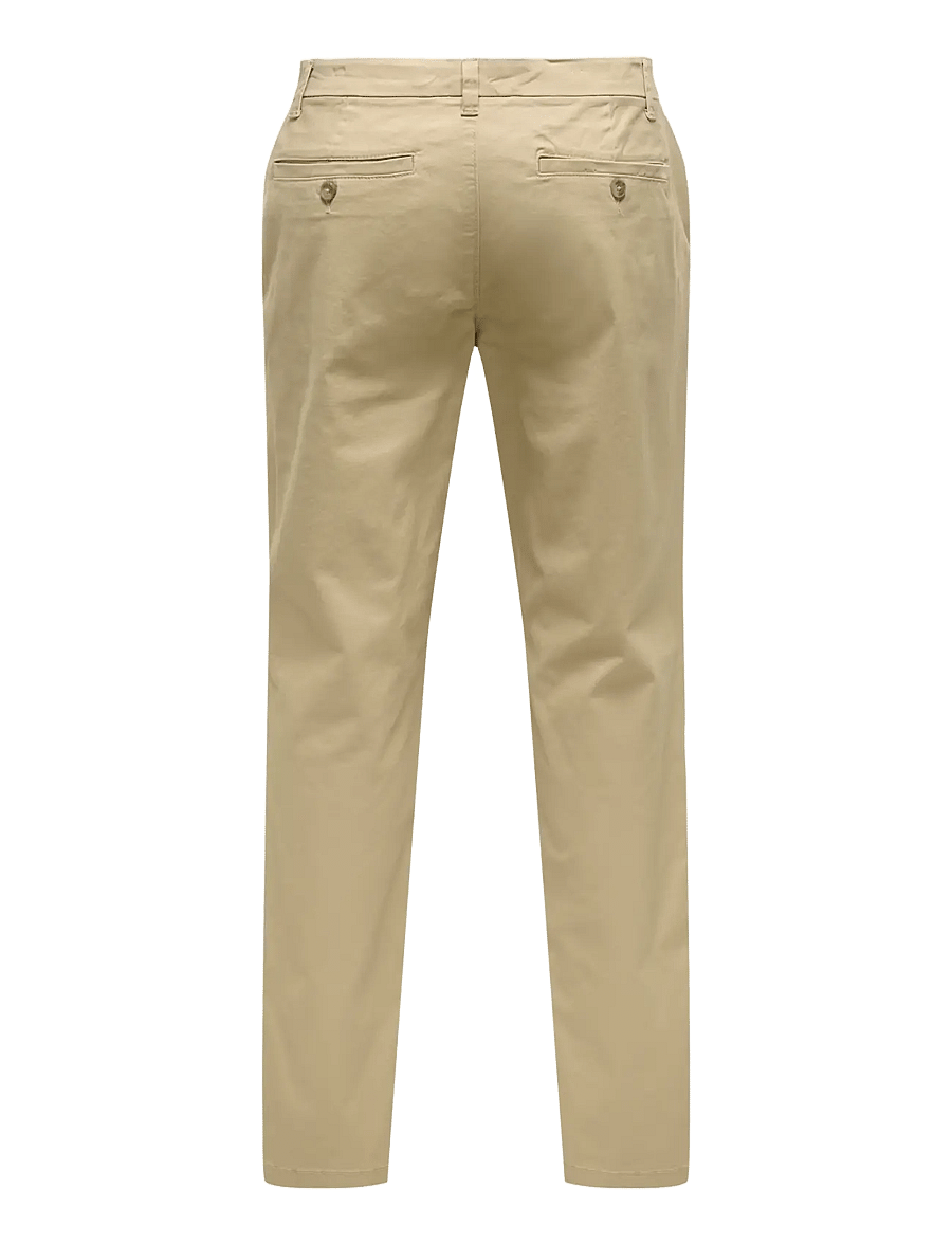 ONLY & SONS - ONSWEFT REG TWILL 0595 CHINO PANT NOOS - freizeithosen - chinchilla - 2