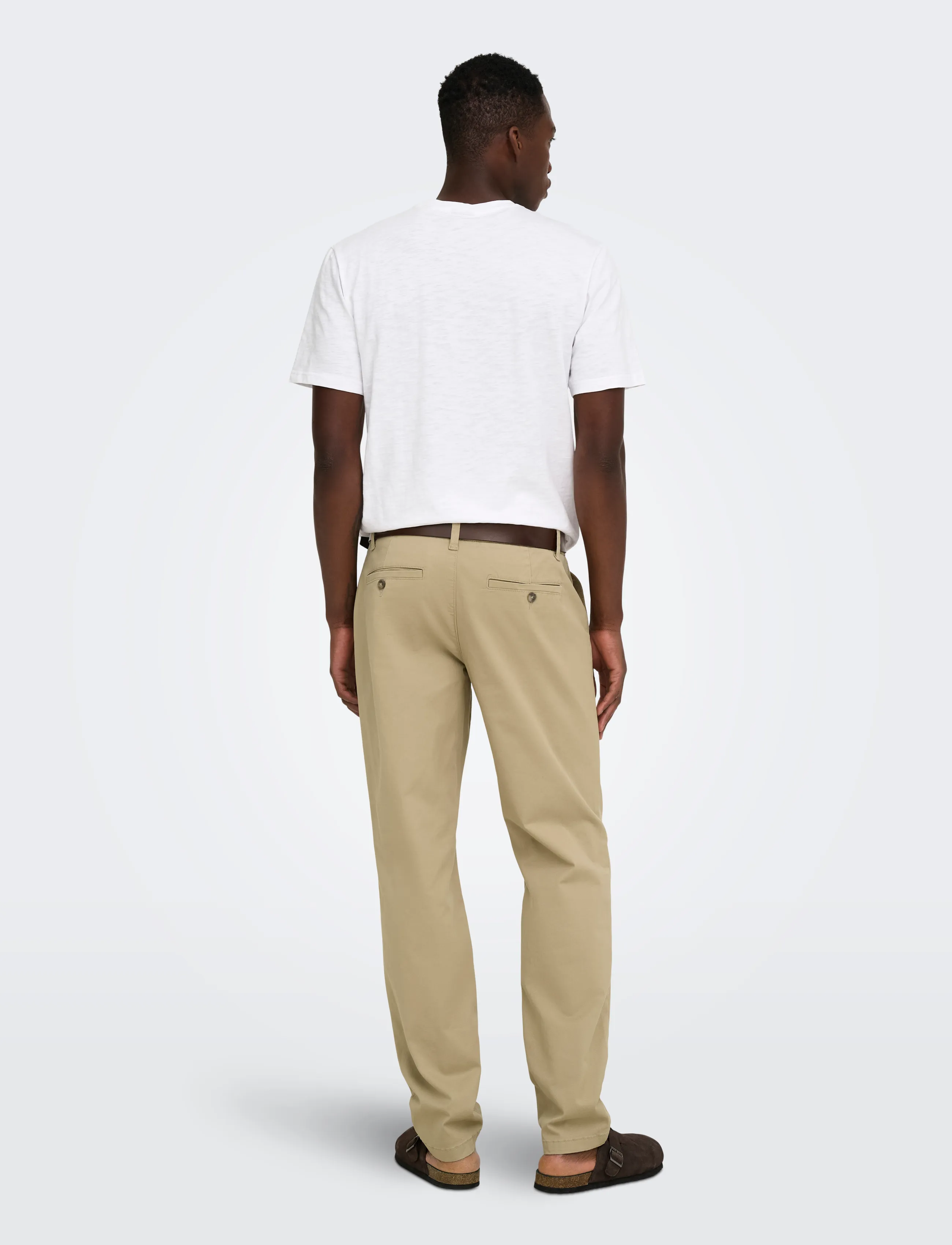 ONLY & SONS - ONSWEFT REG TWILL 0595 CHINO PANT NOOS - chinchilla - 3