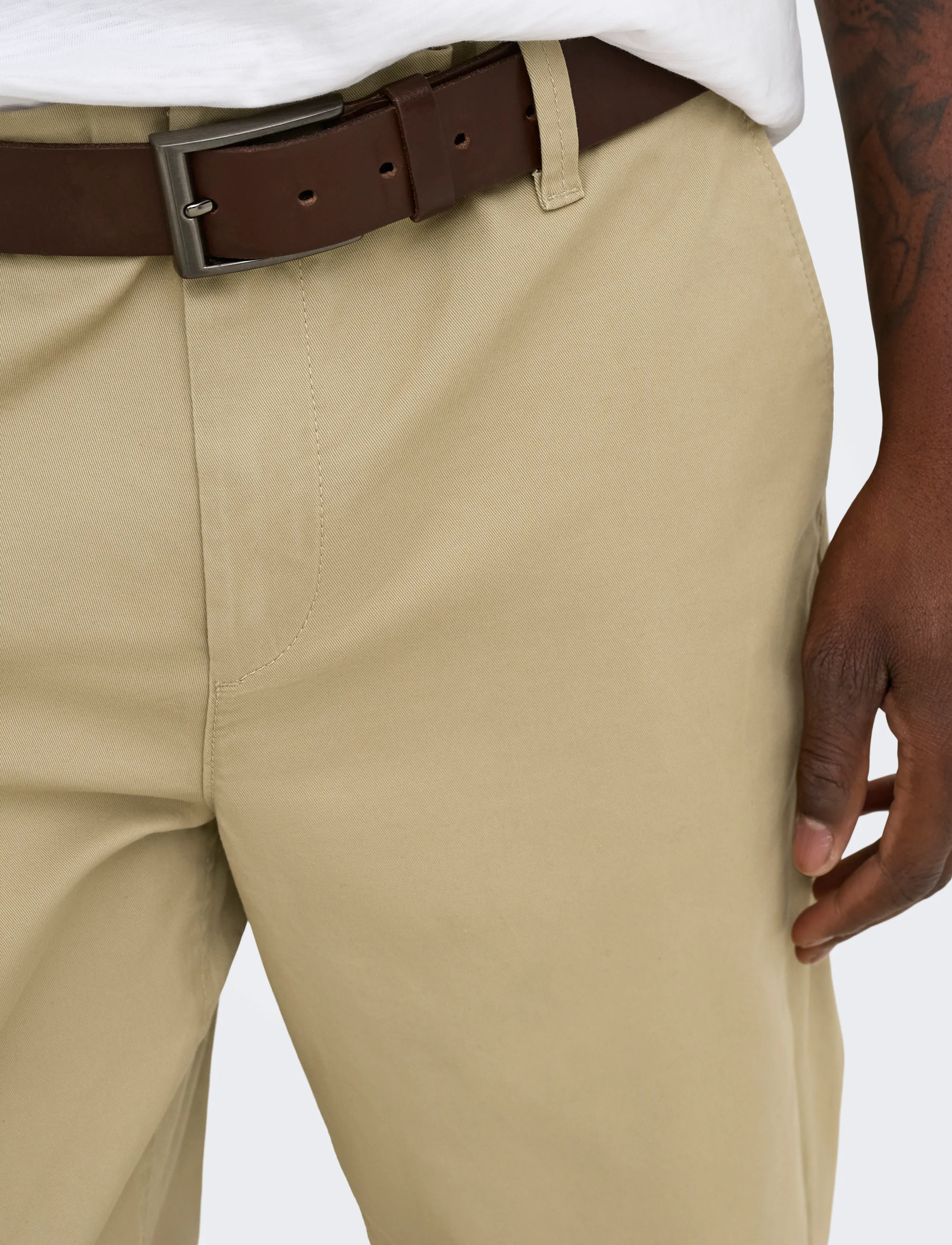 ONLY & SONS - ONSWEFT REG TWILL 0595 CHINO PANT NOOS - chinchilla - 5