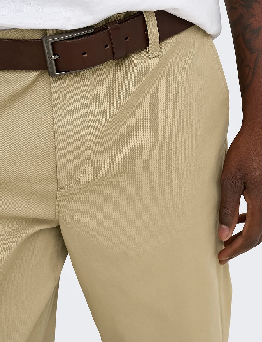 ONLY & SONS - ONSWEFT REG TWILL 0595 CHINO PANT NOOS - freizeithosen - chinchilla - 5