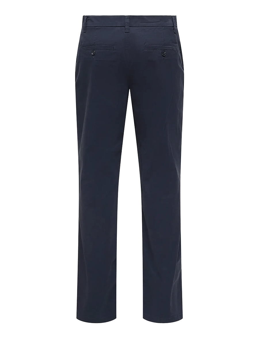 ONLY & SONS - ONSWEFT REG TWILL 0595 CHINO PANT NOOS - freizeithosen - dark navy - 2