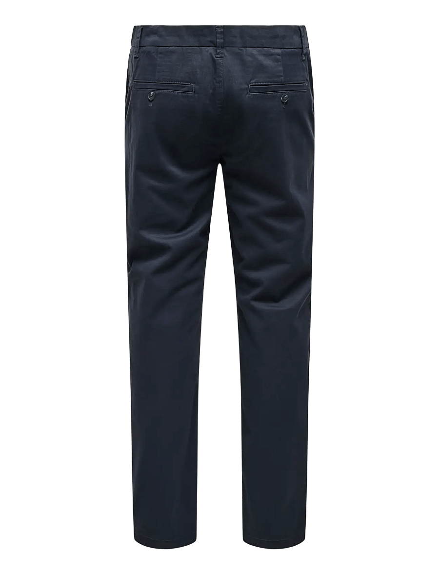 ONLY & SONS - ONSWEFT REG TWILL 0595 CHINO PANT NOOS - freizeithosen - dark navy - 2