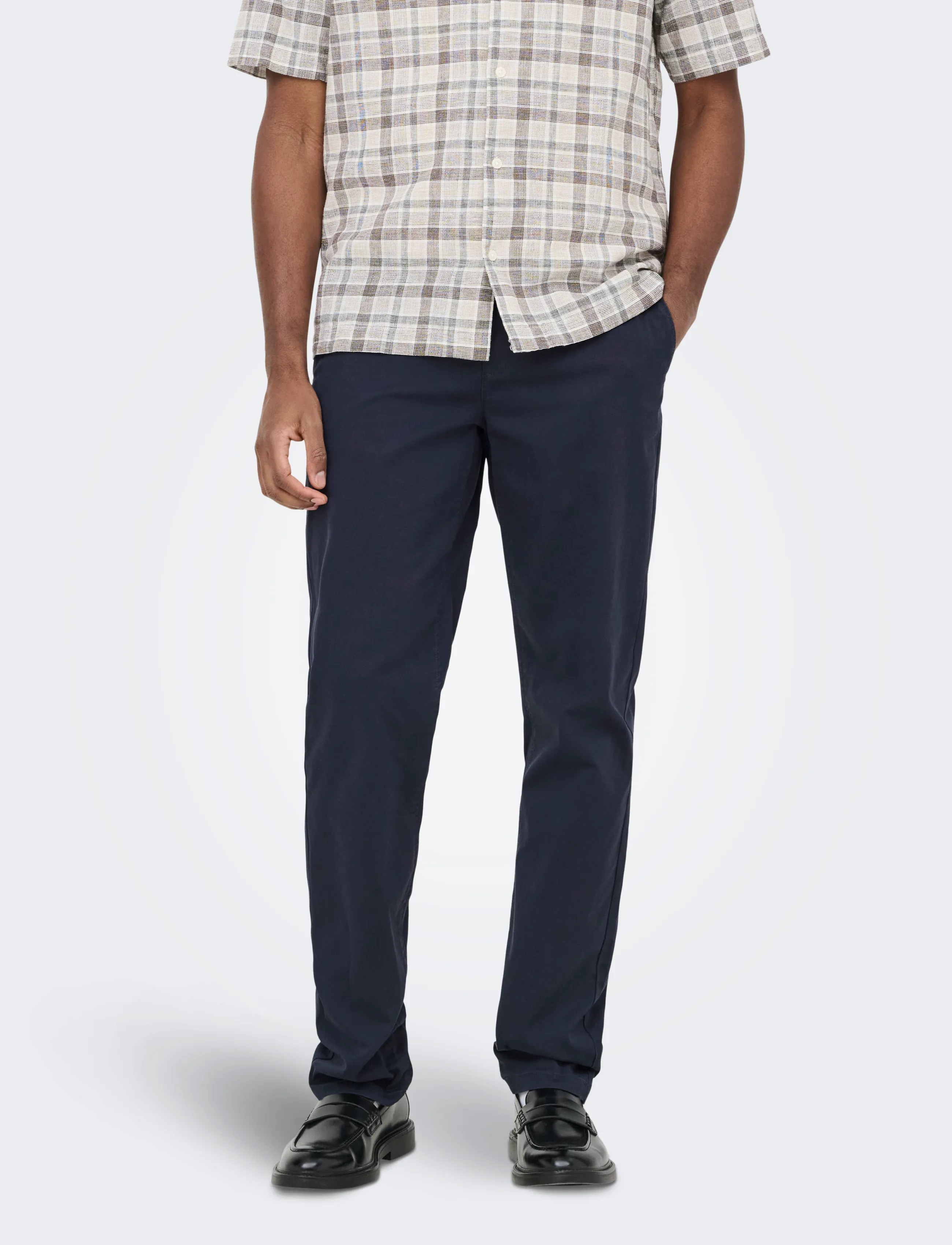 ONLY & SONS Onsweft Reg Twill 0595 Chino Pant Noos, 28 x 32, Trousers, Marineblau - Casual, Männerswear