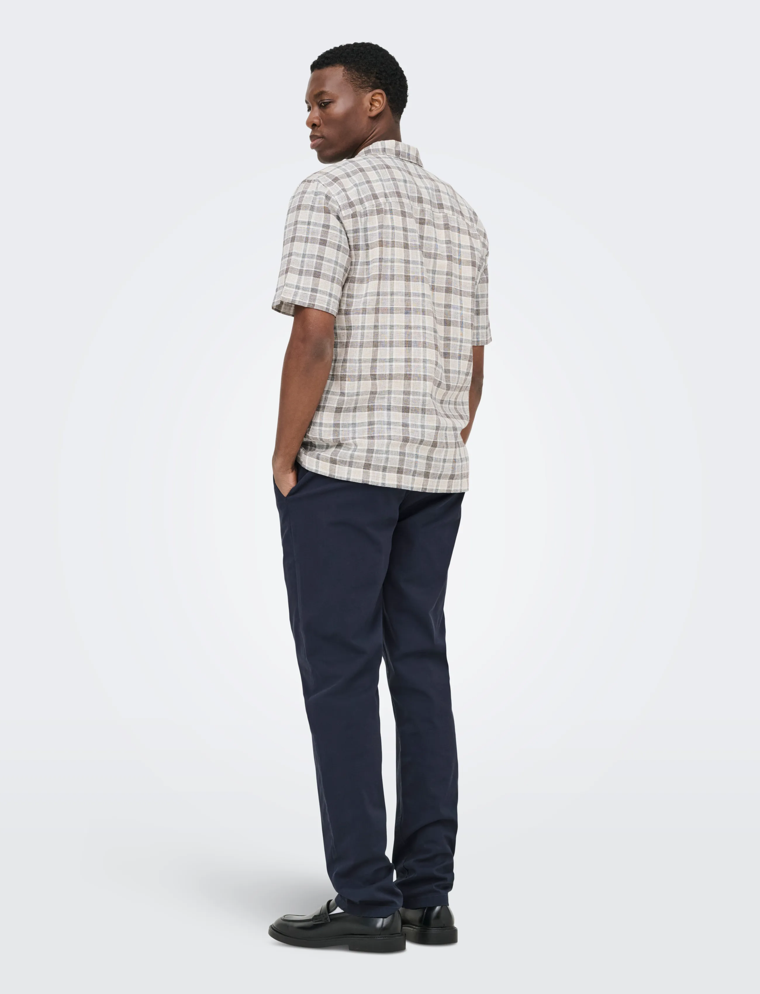 ONLY & SONS - ONSWEFT REG TWILL 0595 CHINO PANT NOOS - dark navy - 3